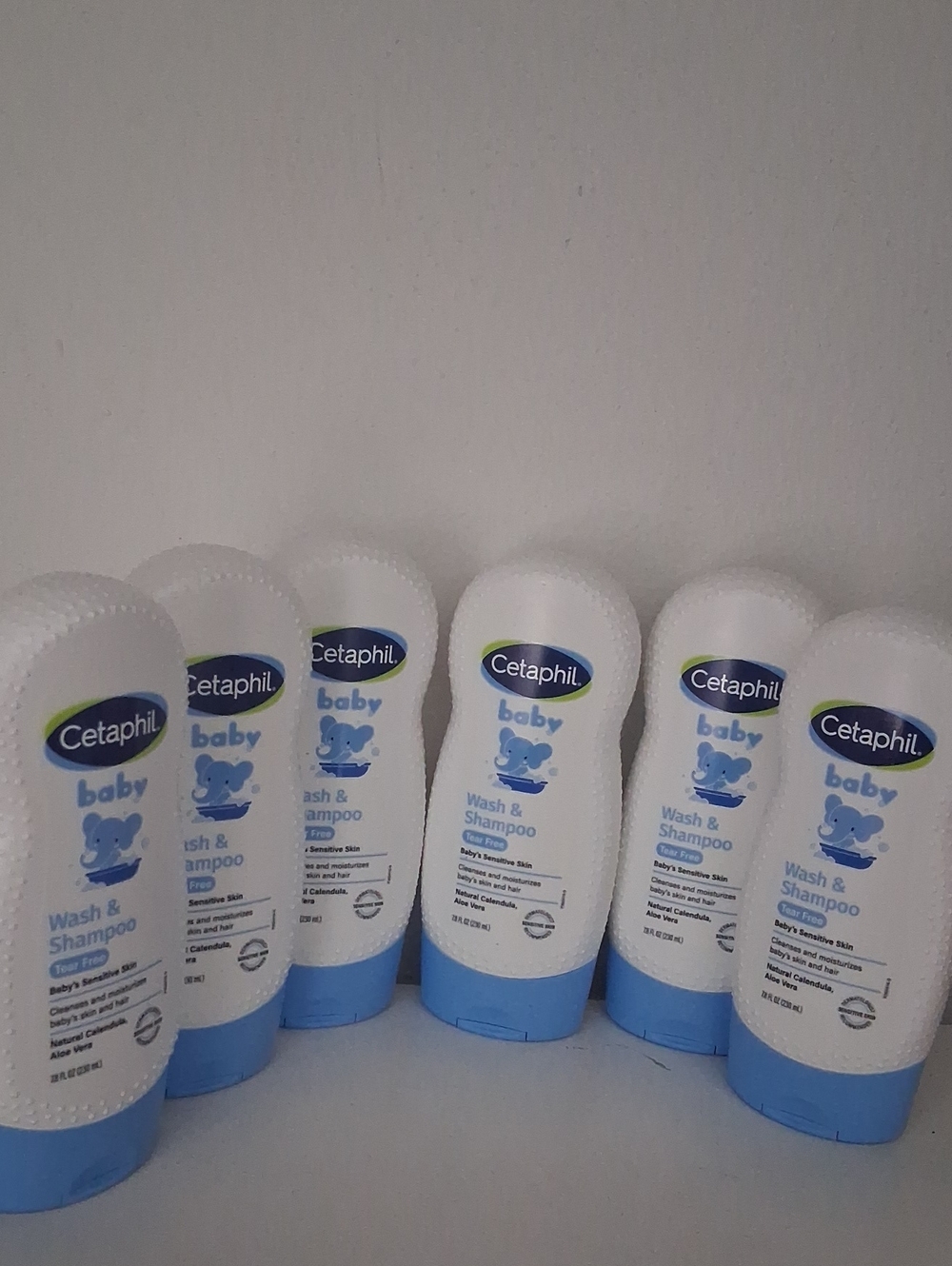 6 brand new Cetaphil Baby Shampoo and Body Wash with Calendula. 7.8 fl oz each